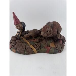 Tom Clark 1992 The Race Figurine Signed #79 Gnome, Hare, Turtle Sculpture Decor